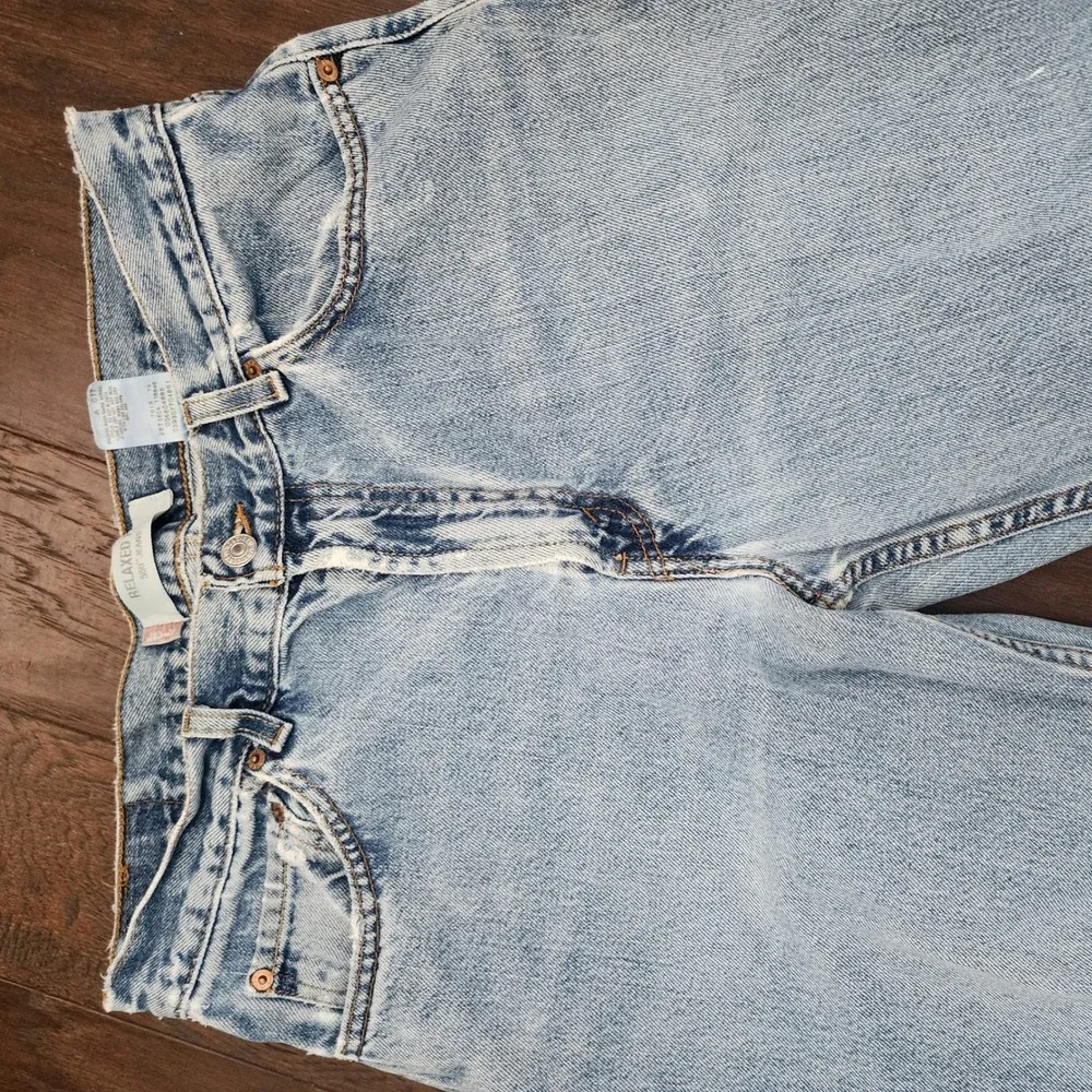 Levis 550 Relaxed Fit Jeans Mens 34x32 Light Wash Blue Denim 100% Cotton Vintage